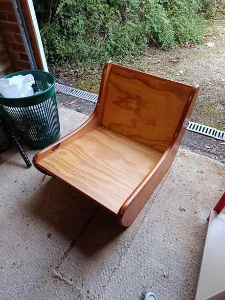 Photo of free Wooden lounge chair (Burnham) #1
