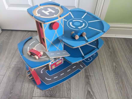 Photo of free Toy wooden parking garage with cars (Outwood WF1) #2