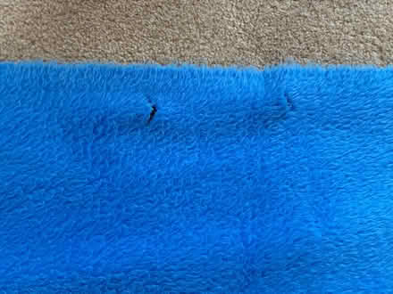 Photo of free Large piece of blue fur fabric (Great Boughton CH3) #2