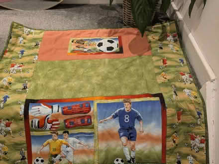 Photo of free Football themed quilt (Cornton FK9) #3