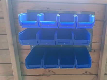 Photo of free small storage bin kit for garage or shed (Malone Lower BT9) #1