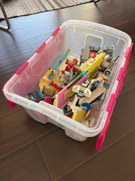 Photo of free Box of assorted lego pieces (Wolfe and Evelyn) #1