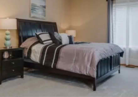 Photo of free queen bed frame outside (North Wheaton) #1