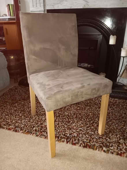 Photo of free 4 upholstered dining chairs (Rathmines/Ranelagh) #4