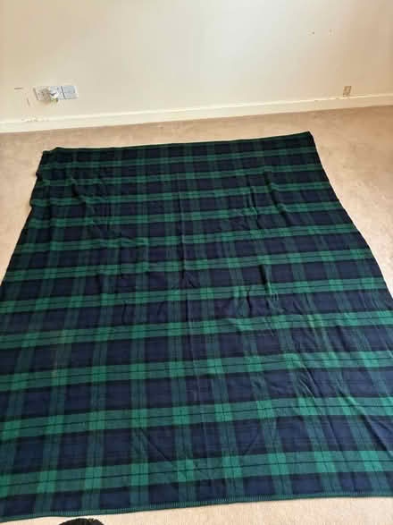 Photo of free Two green and blue wool blankets (Great Boughton CH3) #1