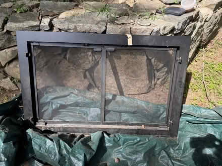 Photo of free Iron fireplace insert screen (Pound Ridge) #1