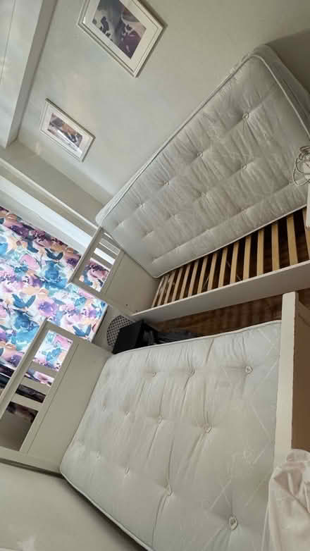 Photo of free 2 single ikea bed + 2 mattresses (Park West W2) #3