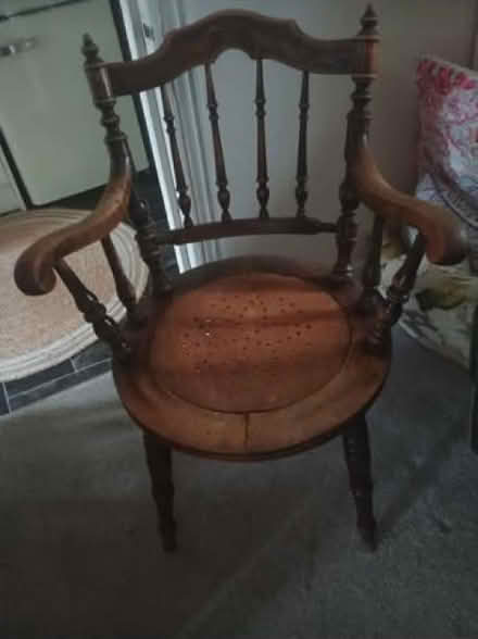 Photo of free Old fashioned Solid Wooden Chair (Hampden Park BN22) #1