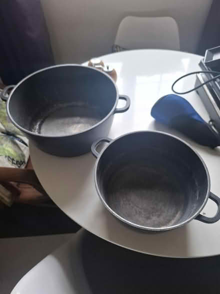 Photo of free 2 Durane aluminium cooking pots (L25 Woolton) #1