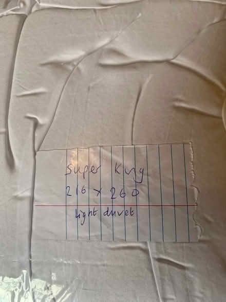 Photo of free Super king light duvet (Mayfield EH9) #2