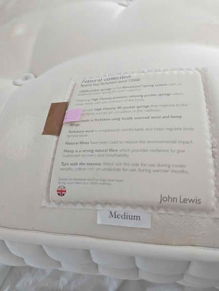 Photo of free John Lewis SB 12000 King Mattress (OX3) #4