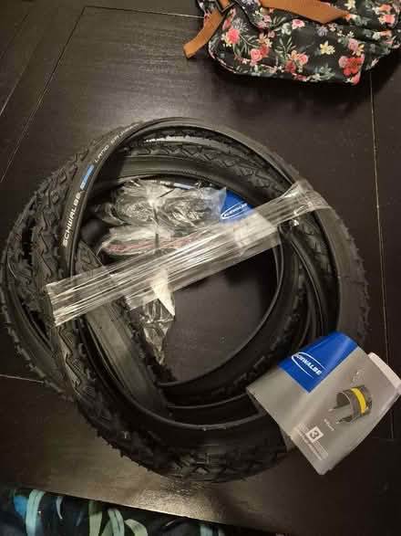 Photo of free Pair of bicycle tyres and inner tubes (Withington M14) #1