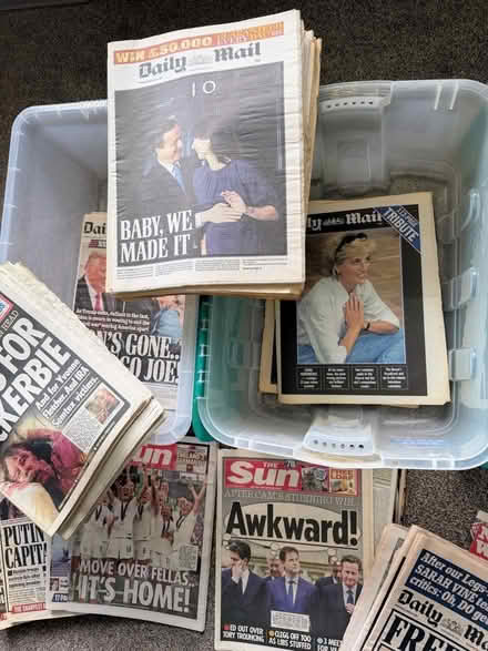 Photo of free Two Large Tubs Of Major Headline Newspapers Since ‘97 (Walsgrave CV2) #3