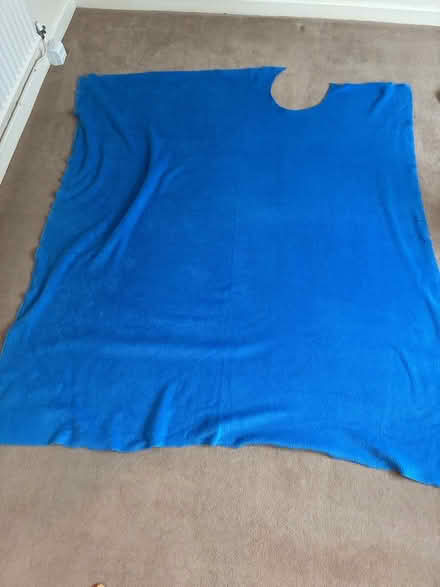 Photo of free Large piece of blue fur fabric (Great Boughton CH3) #1