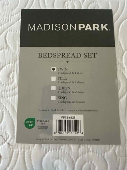 Photo of free New twin bedspread set (Harvard MA) #2