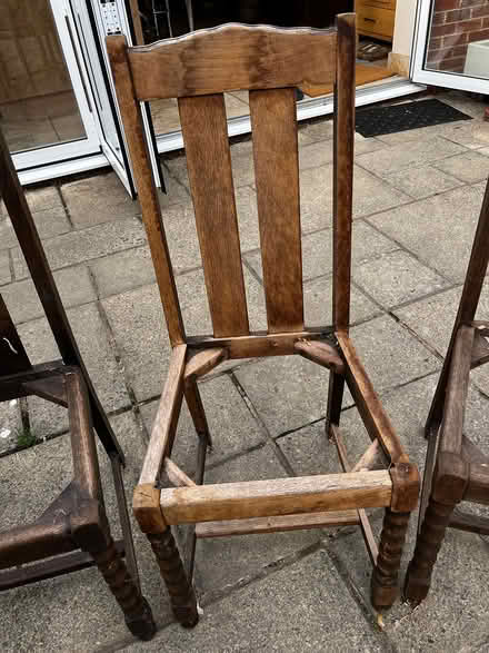 Photo of free 4 x solid wood dining chairs (Littlemore OX4 4) #3