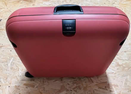 Photo of free Red Carlton Suitcase with jammed castor wheel (Disley SK12) #1
