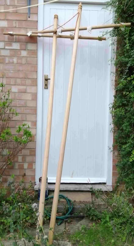 Photo of free 2 Wooden Banner poles (Eastfield PE1) #1
