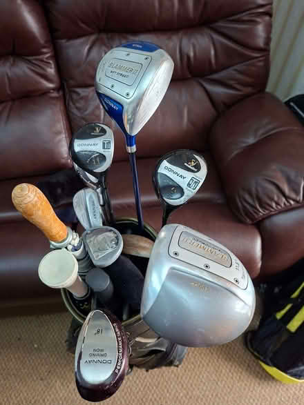 Photo of free Old Golf Bag with good selection of clubs (Ulverley Green B92) #3