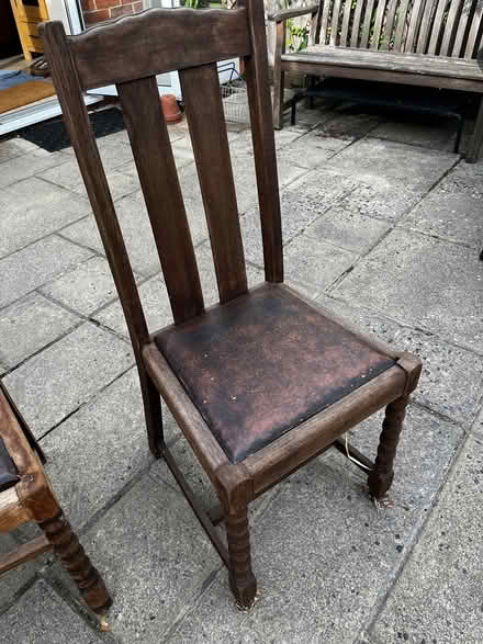 Photo of free 4 x solid wood dining chairs (Littlemore OX4 4) #1