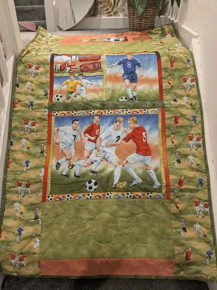 Photo of free Football themed quilt (Cornton FK9) #1