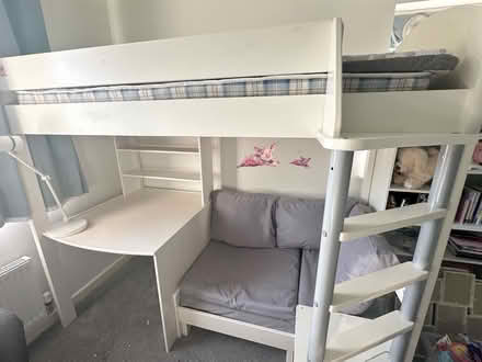 Photo of free High sleeper bed w/ desk & sofa bed (Yatton BS49) #3