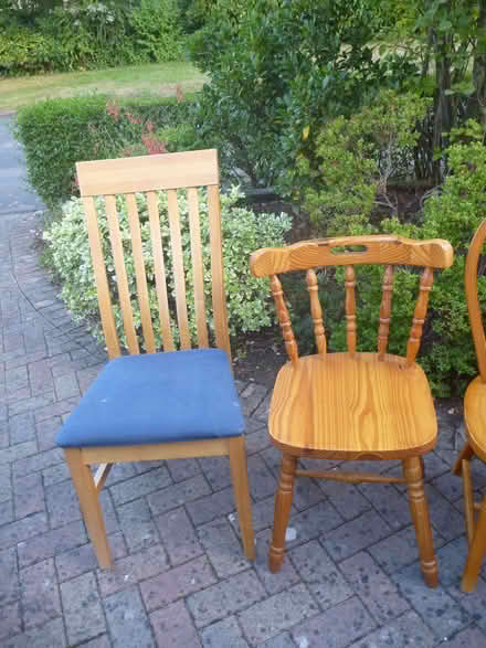 Photo of free 5 Assorted Wooden Chairs (Bracknell RG12) #2