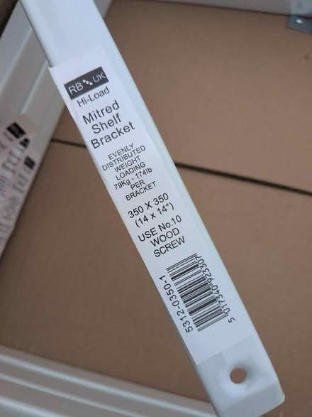 Photo of free Nine shelf brackets, eight unused (Steyning BN44) #2
