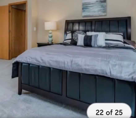 Photo of free queen bed frame outside (North Wheaton) #2
