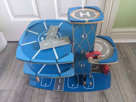 Photo of free Toy wooden parking garage with cars (Outwood WF1) #1