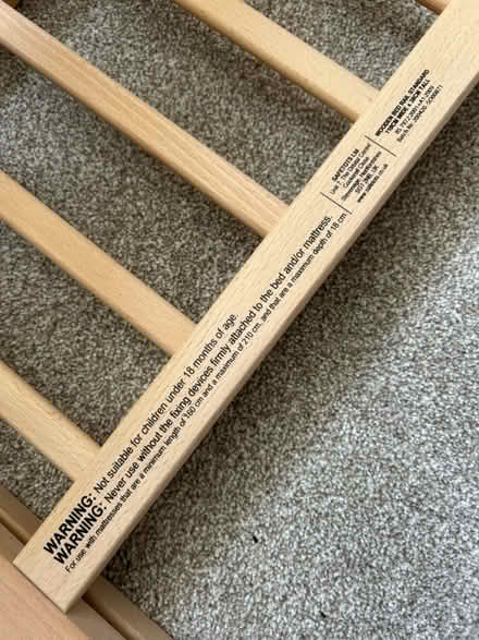 Photo of free Wooden bed guard (St Neots) #3