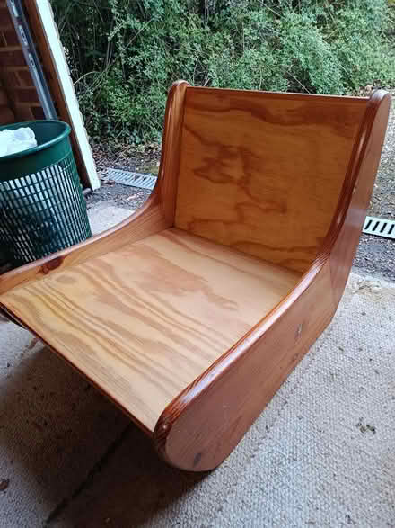 Photo of free Wooden lounge chair (Burnham) #2