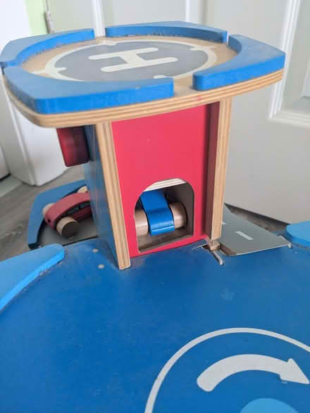 Photo of free Toy wooden parking garage with cars (Outwood WF1) #4