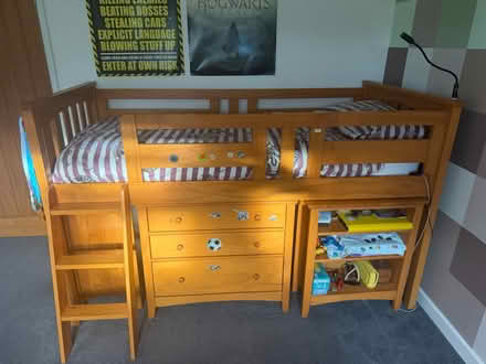 Photo of free Kids bed + mattress + bedding (Wookey BA5) #2