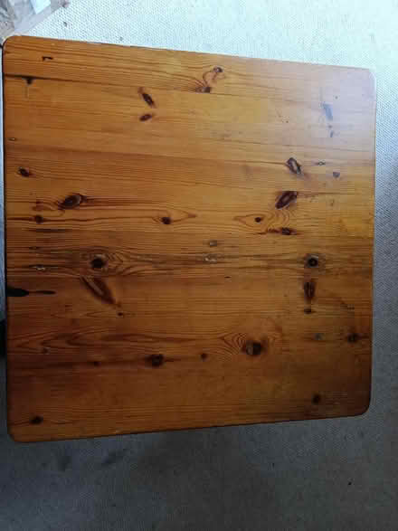 Photo of free Square pine coffee table (Burnham) #2