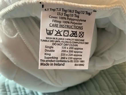 Photo of free King sized duvet (Mayfield EH9) #3