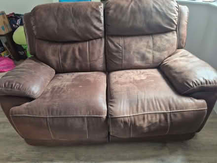 Photo of free Sofa electric recliner brown fabric (Croham CR2) #1