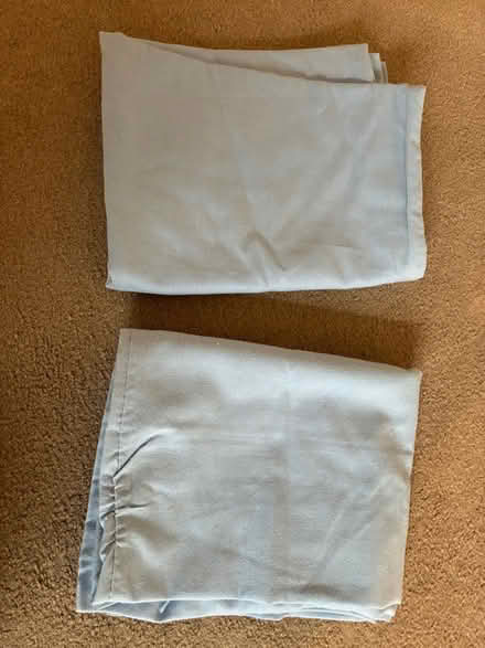 Photo of free Two pale blue pillowcases (Great Boughton CH3) #1