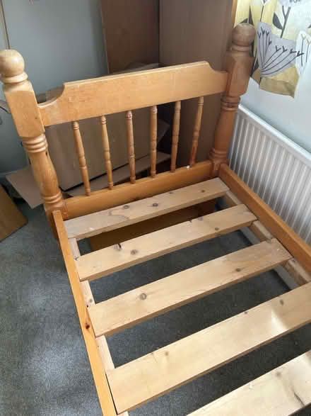 Photo of free Wooden bed frame (St Neots) #2