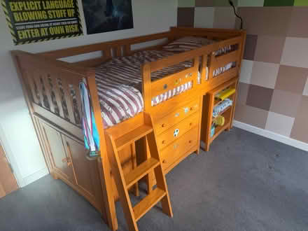 Photo of free Kids bed + mattress + bedding (Wookey BA5) #3