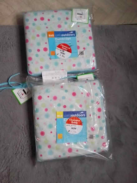 Photo of free 4 outdoor seat cushions (Killamarsh S21) #1