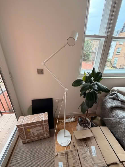 Photo of free NYMÅNE Floor/reading lamp, white (Highbury N5) #1