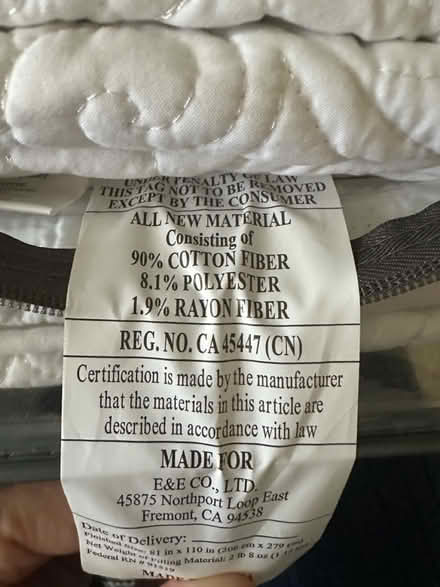 Photo of free New twin bedspread set (Harvard MA) #4