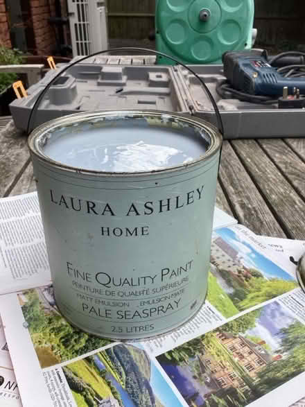 Photo of free Old but useable Laura Ashley Matt emulsion Pale Seaspray 2.5 (Brooke NR15) #1