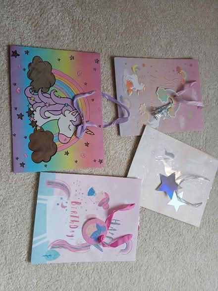 Photo of free 4 unicorn theme gift bags (Parkhead EH11) #1