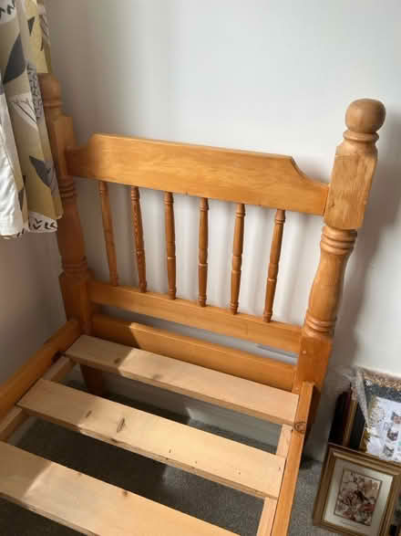 Photo of free Wooden bed frame (St Neots) #3