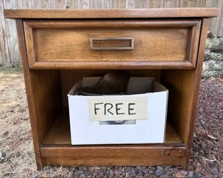 Photo of free Solid Wooden End Table (Terra Linda, near Safeway) #1