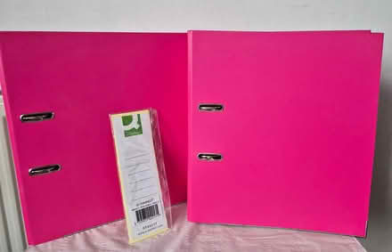 Photo of free 2 A4 lever arch files, spine labels (West Watford, WD18) #1