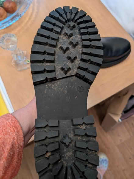 Photo of free Black leather winter boots size 8 (Wigton CA7) #2