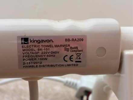 Photo of free Heated freestanding towel rail (Great Boughton CH3) #2